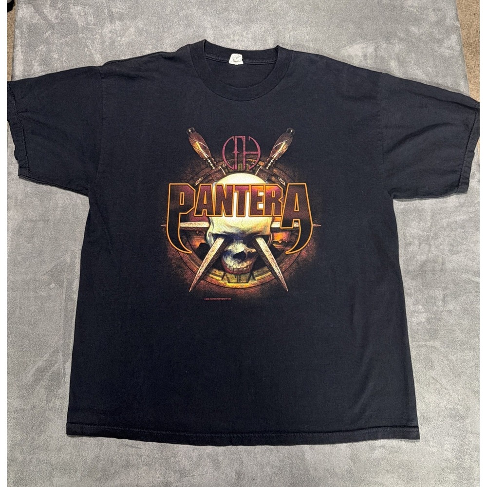 Vintage Pantera Cowboys From Hell Skull & Daggers  T-Shirt Size XL